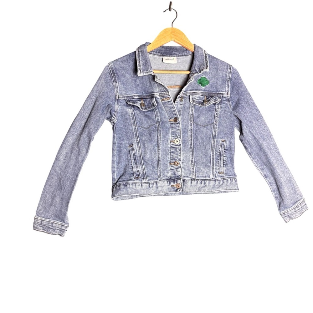 Girl Scouts Embroidered Denim Jacket – Big Girls Sz L (approx 12-14)